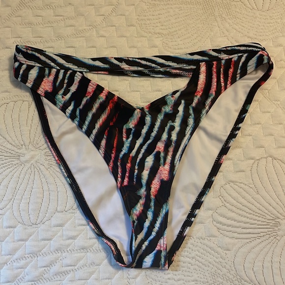 Multicolored Zebra Print Bikini - Picture 2 of 6